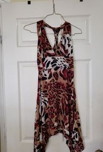 Pink. Beautiful leopard flare dress